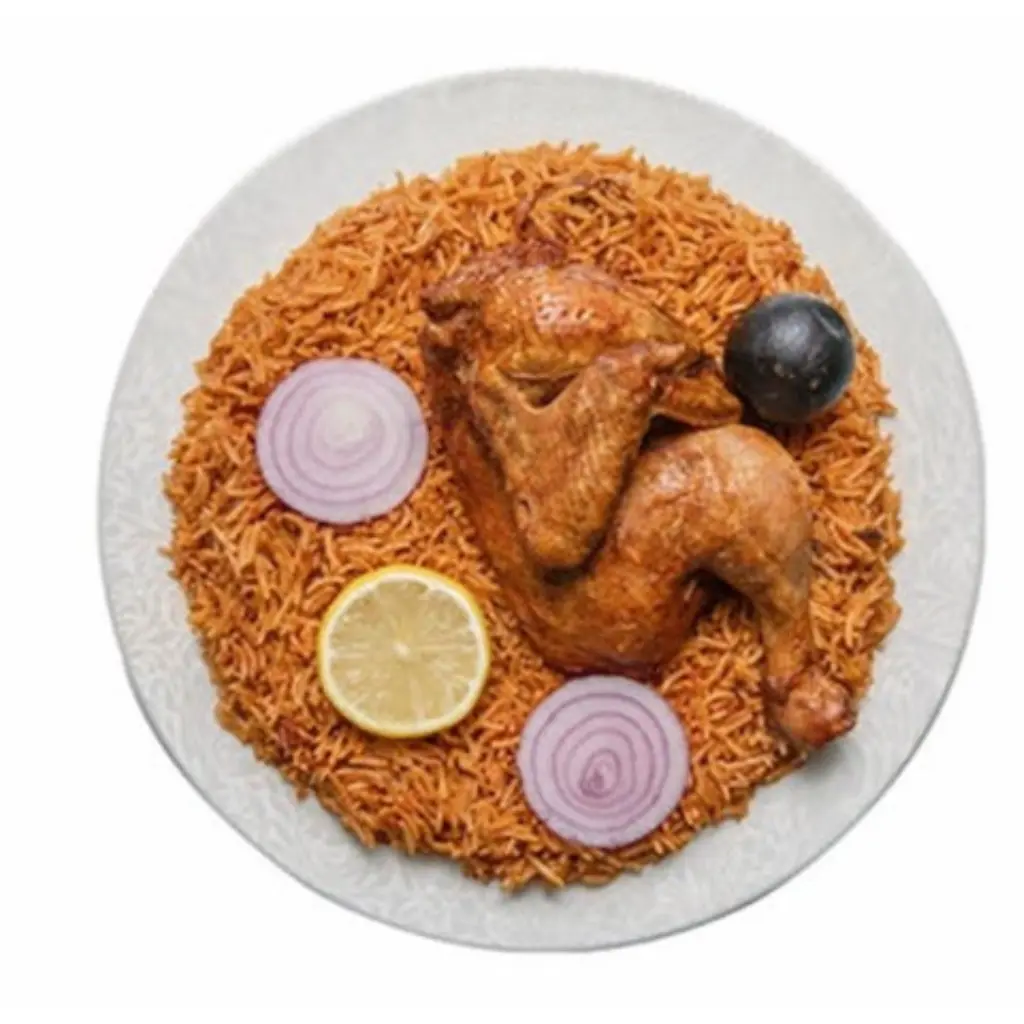 دجاج شواية مع رز